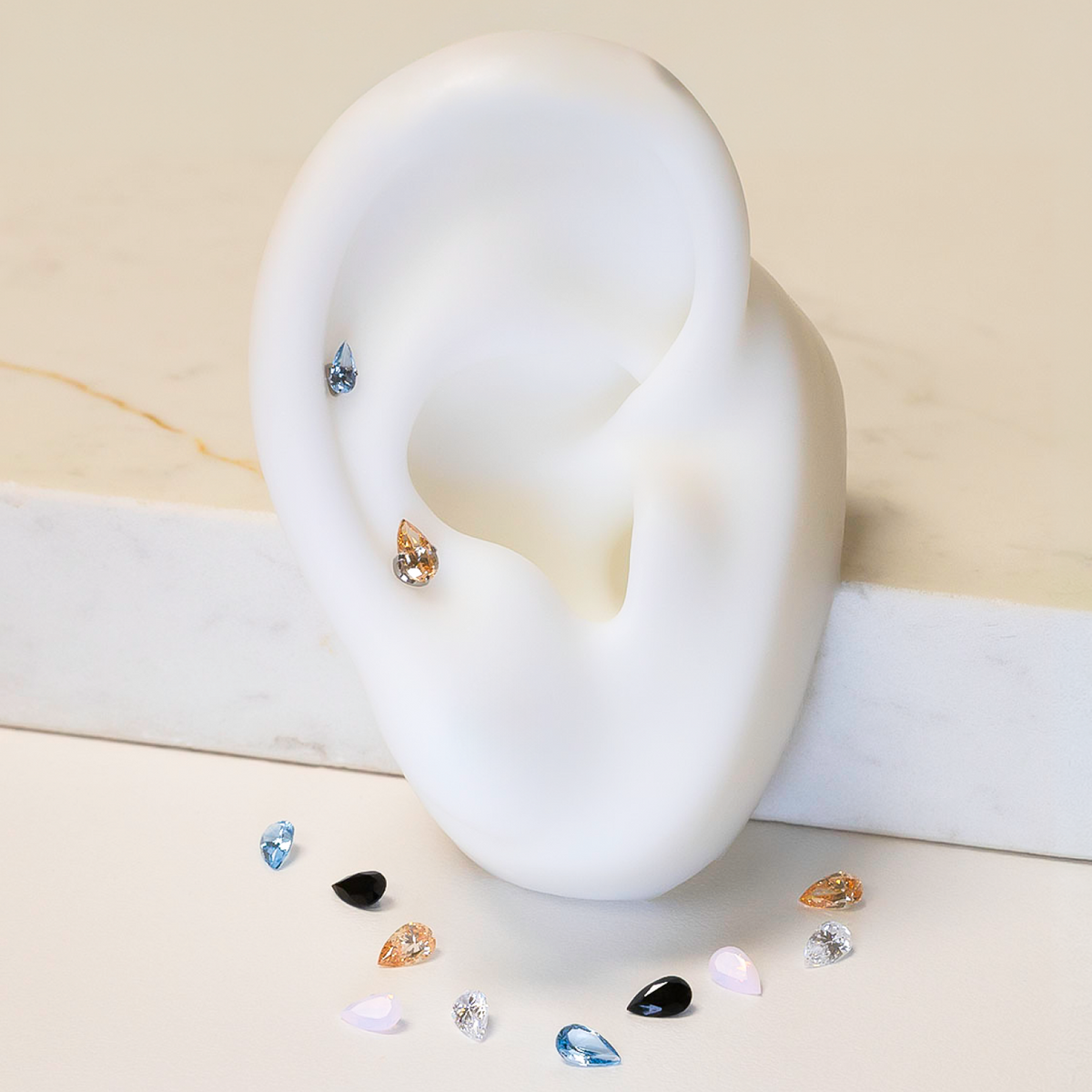 Pear Prong Set Gem