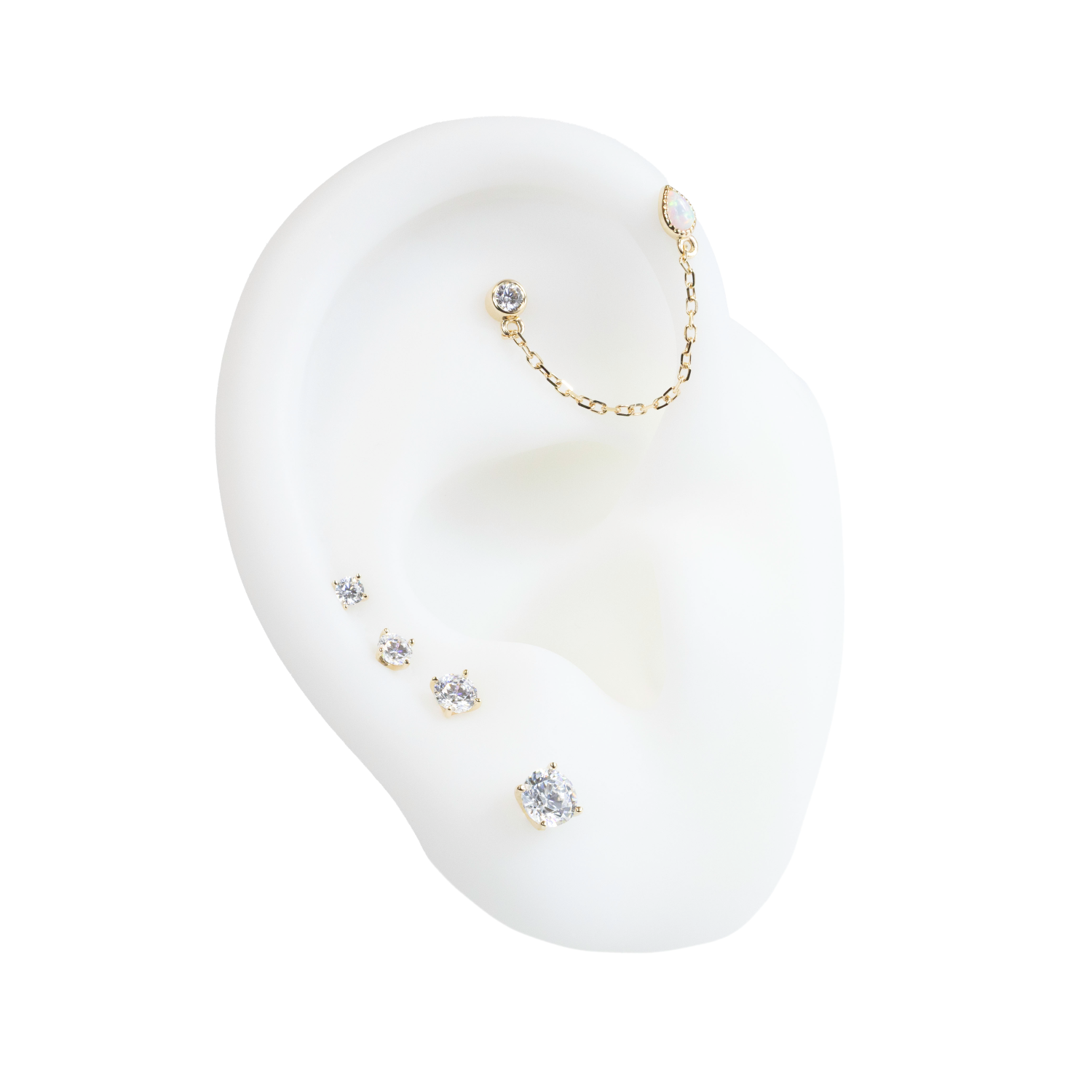 Gold Prong Set Gem
