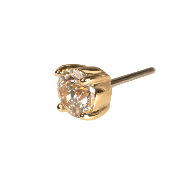 Gold Prong Set Gem
