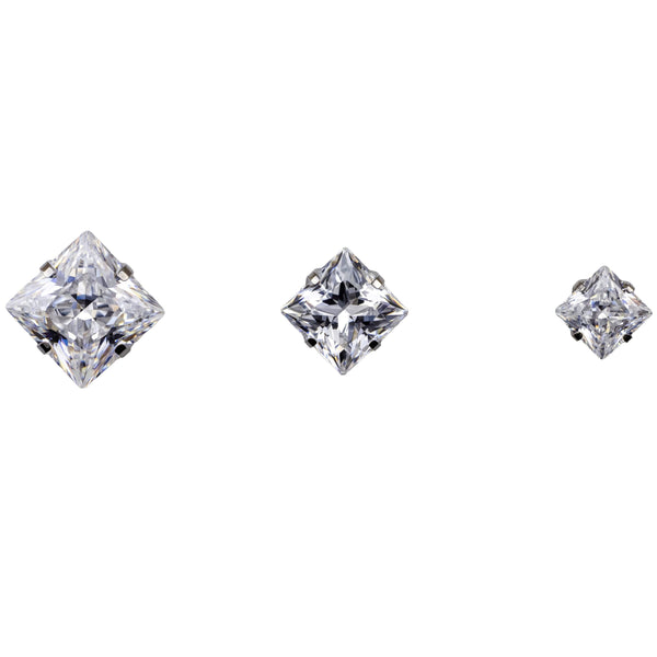 Square Princess Prong Set Gem