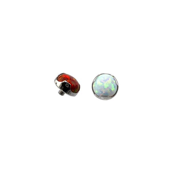 Threaded Modified Bezel Set Cabochon