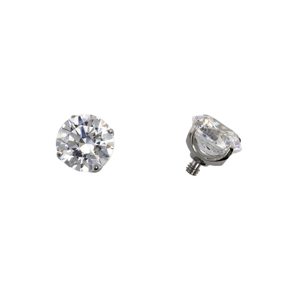 Threaded Prong Set Gem