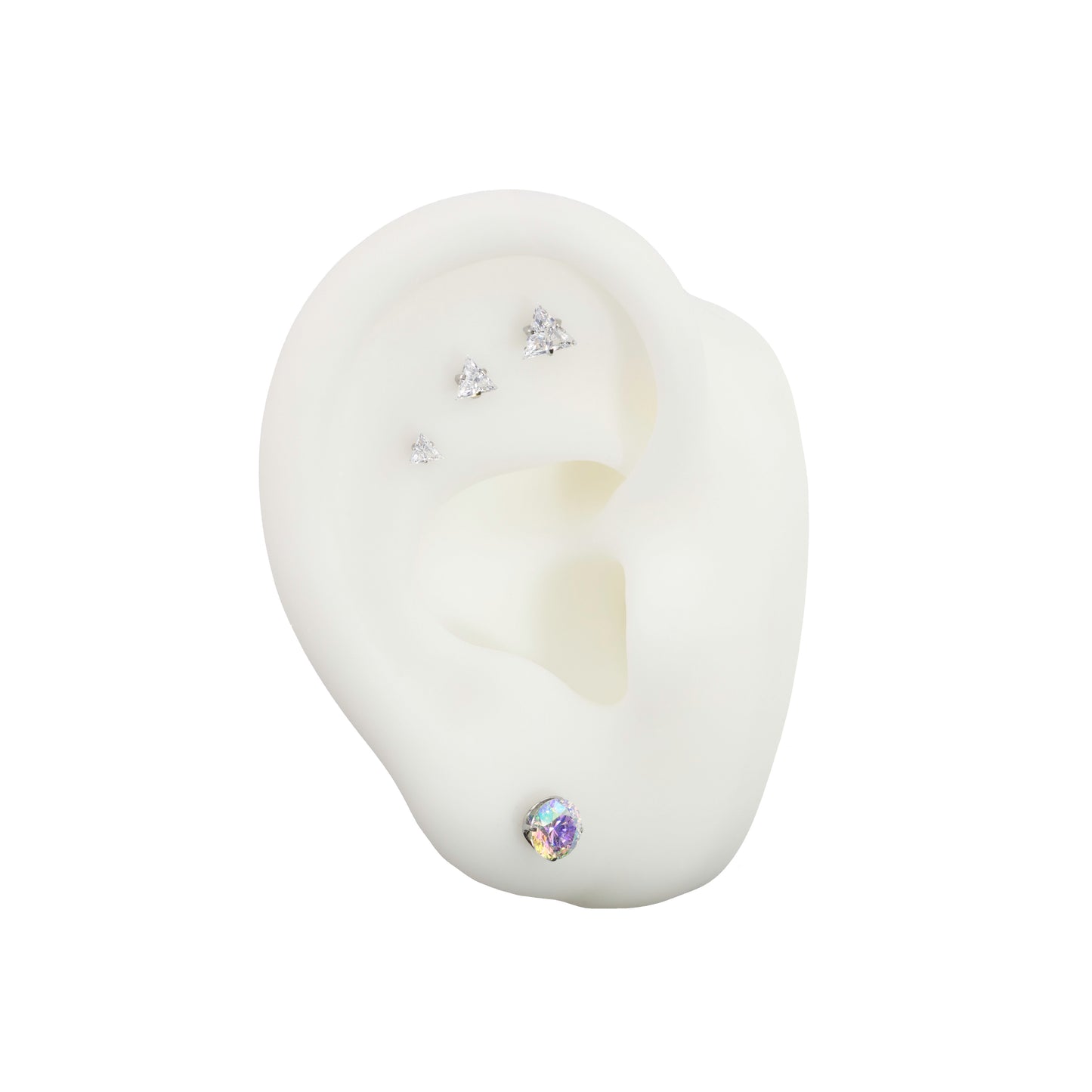 Triangle Prong Set Gem