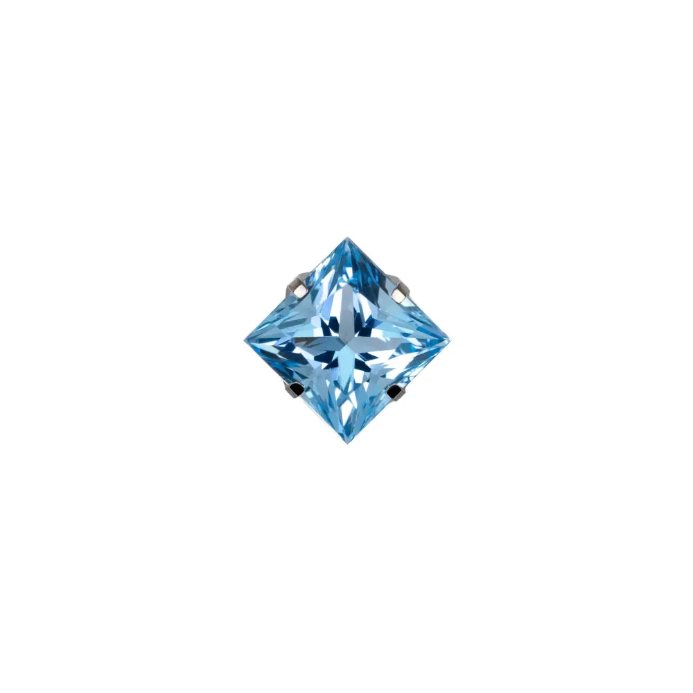 Square Princess Prong Set Gem