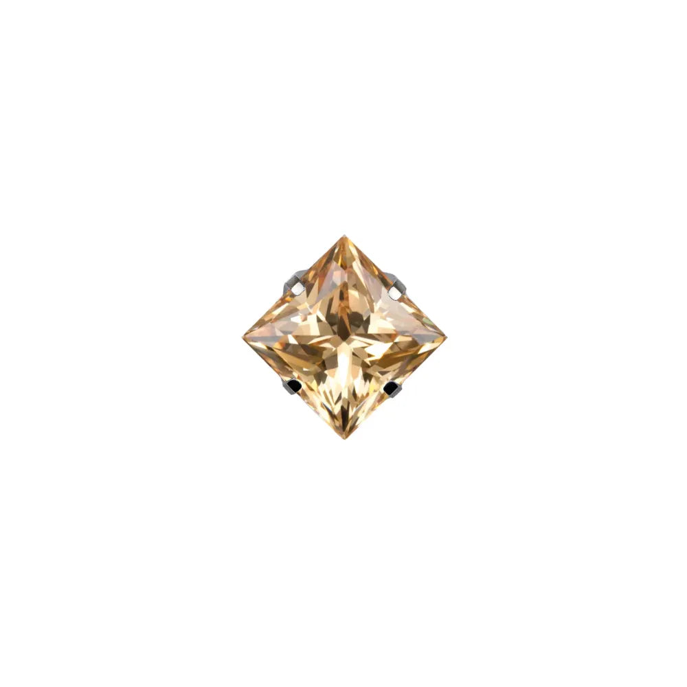 Square Princess Prong Set Gem