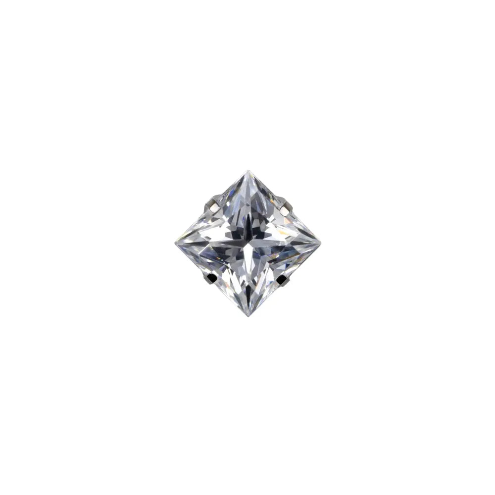 Square Princess Prong Set Gem