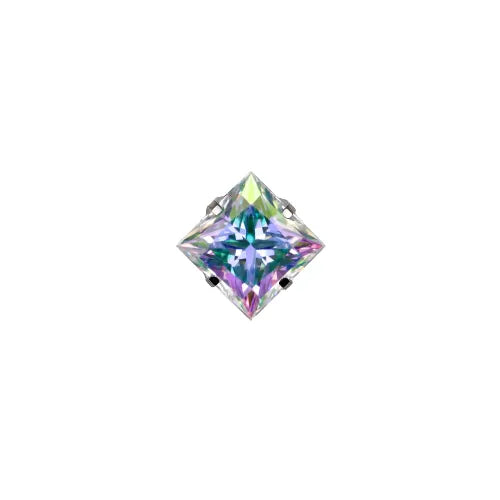 Square Princess Prong Set Gem