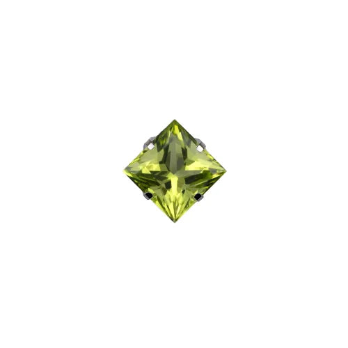 Square Princess Prong Set Gem
