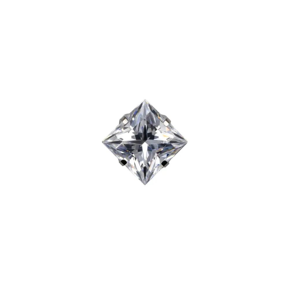 Square Princess Prong Set Gem