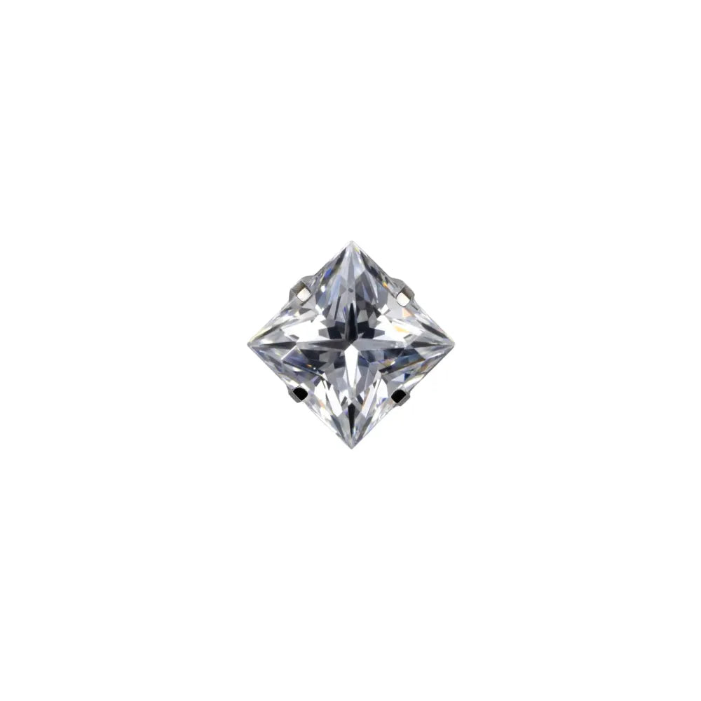Square Princess Prong Set Gem