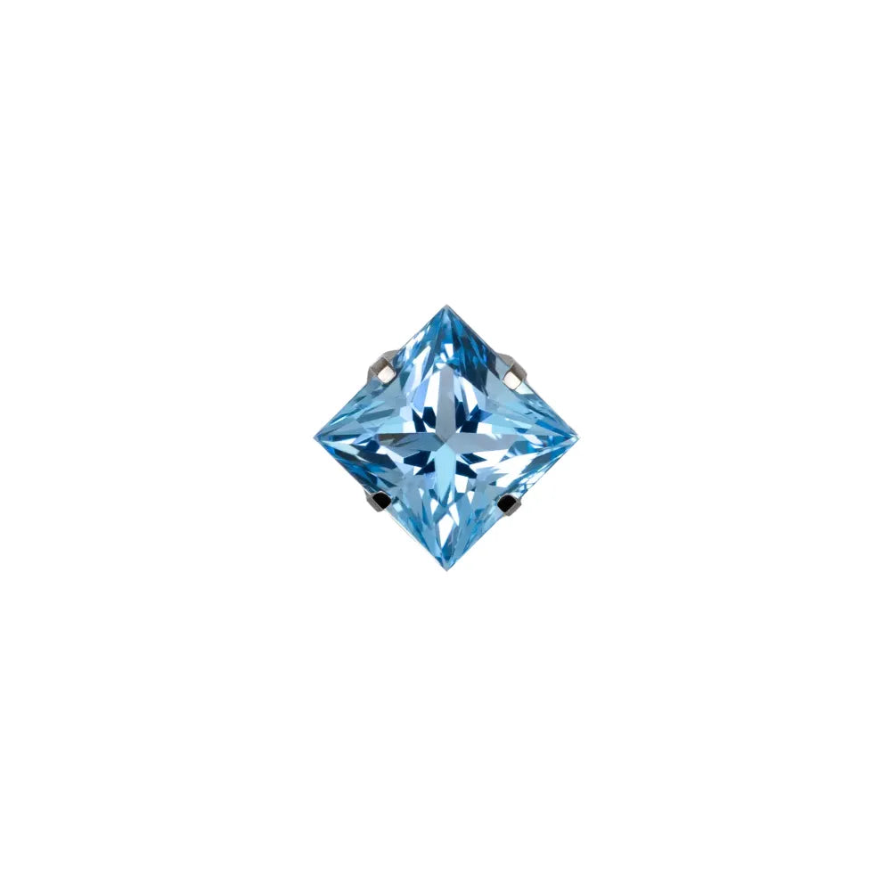 Square Princess Prong Set Gem