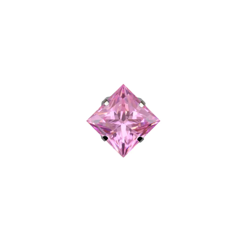 Square Princess Prong Set Gem