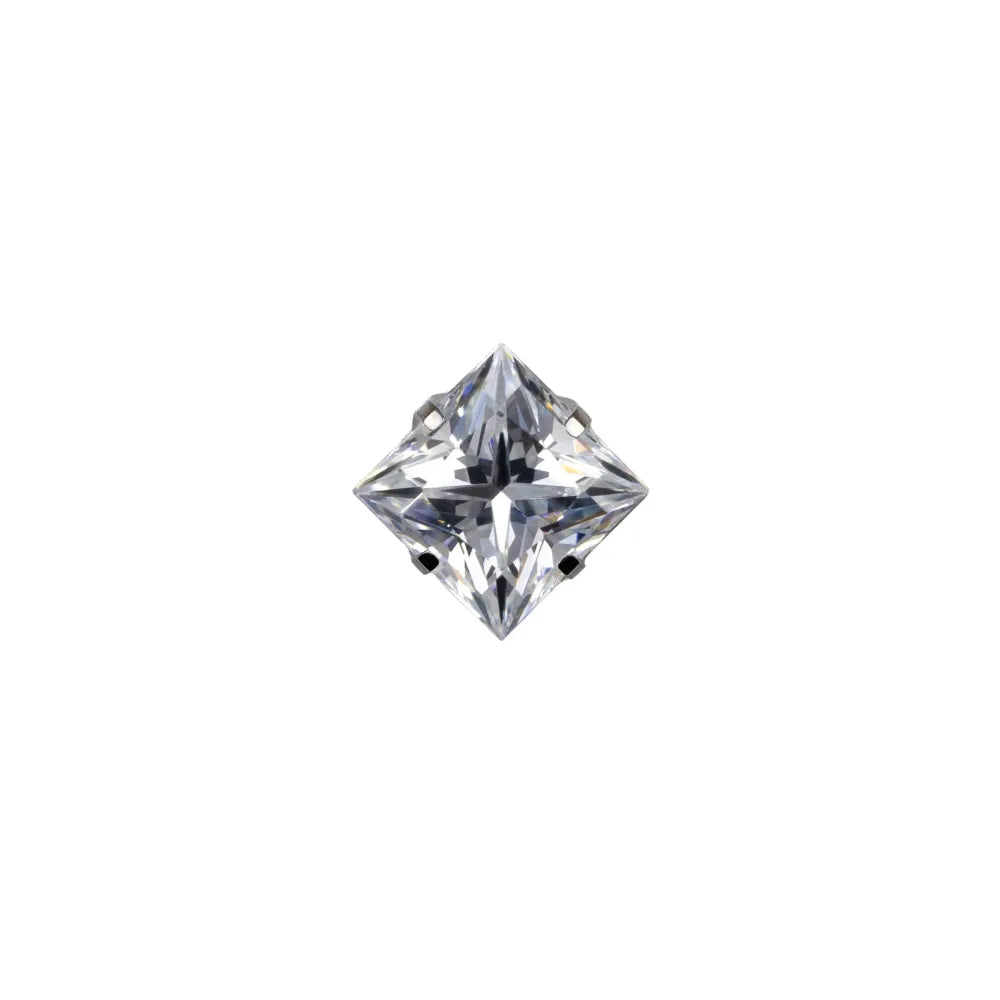 Square Princess Prong Set Gem