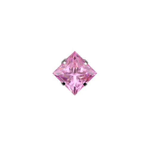 Square Princess Prong Set Gem