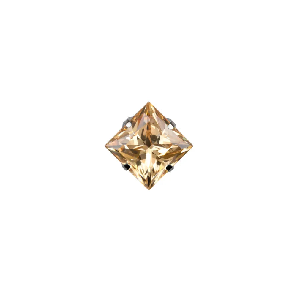 Square Princess Prong Set Gem