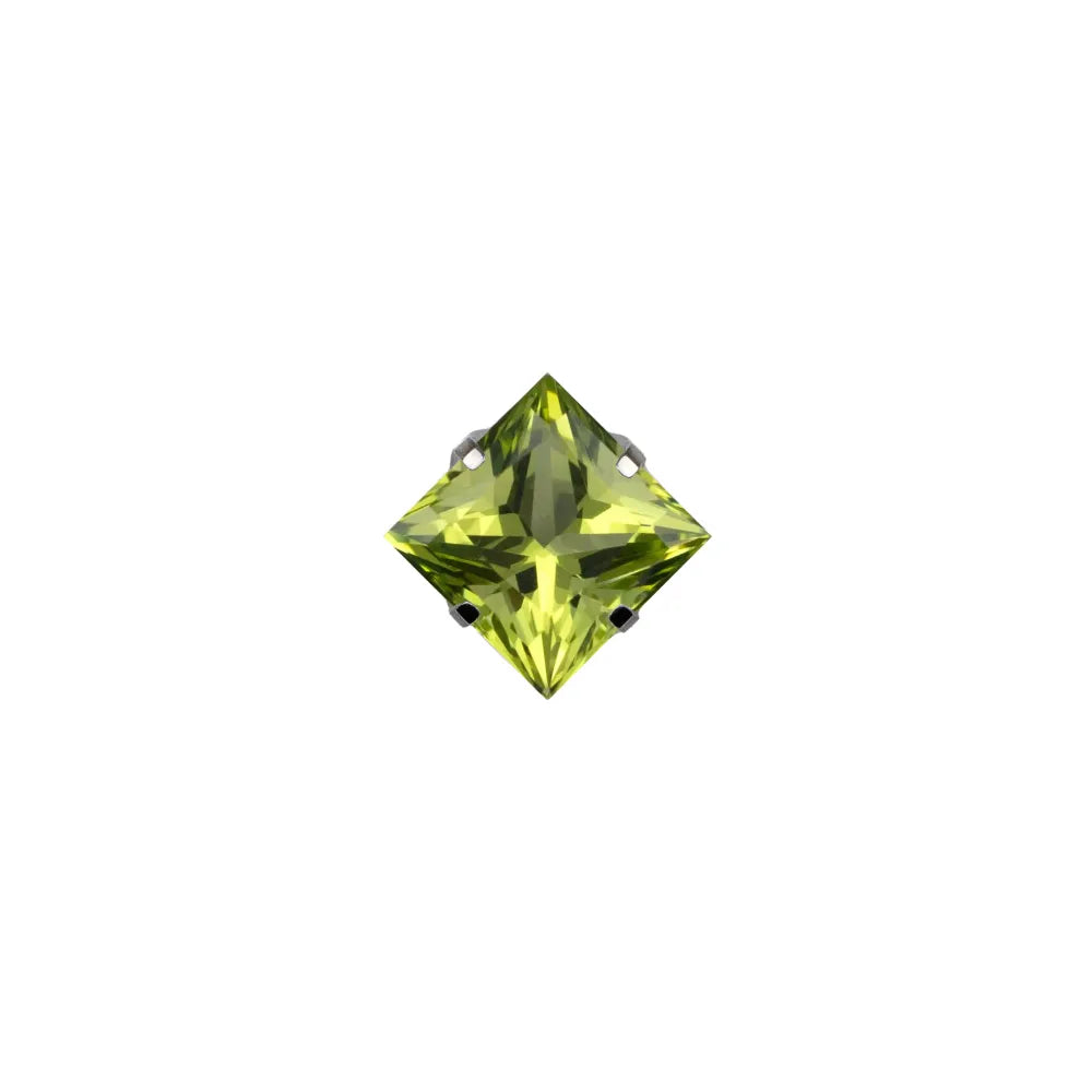 66L - Square Princess Prong Set Gem