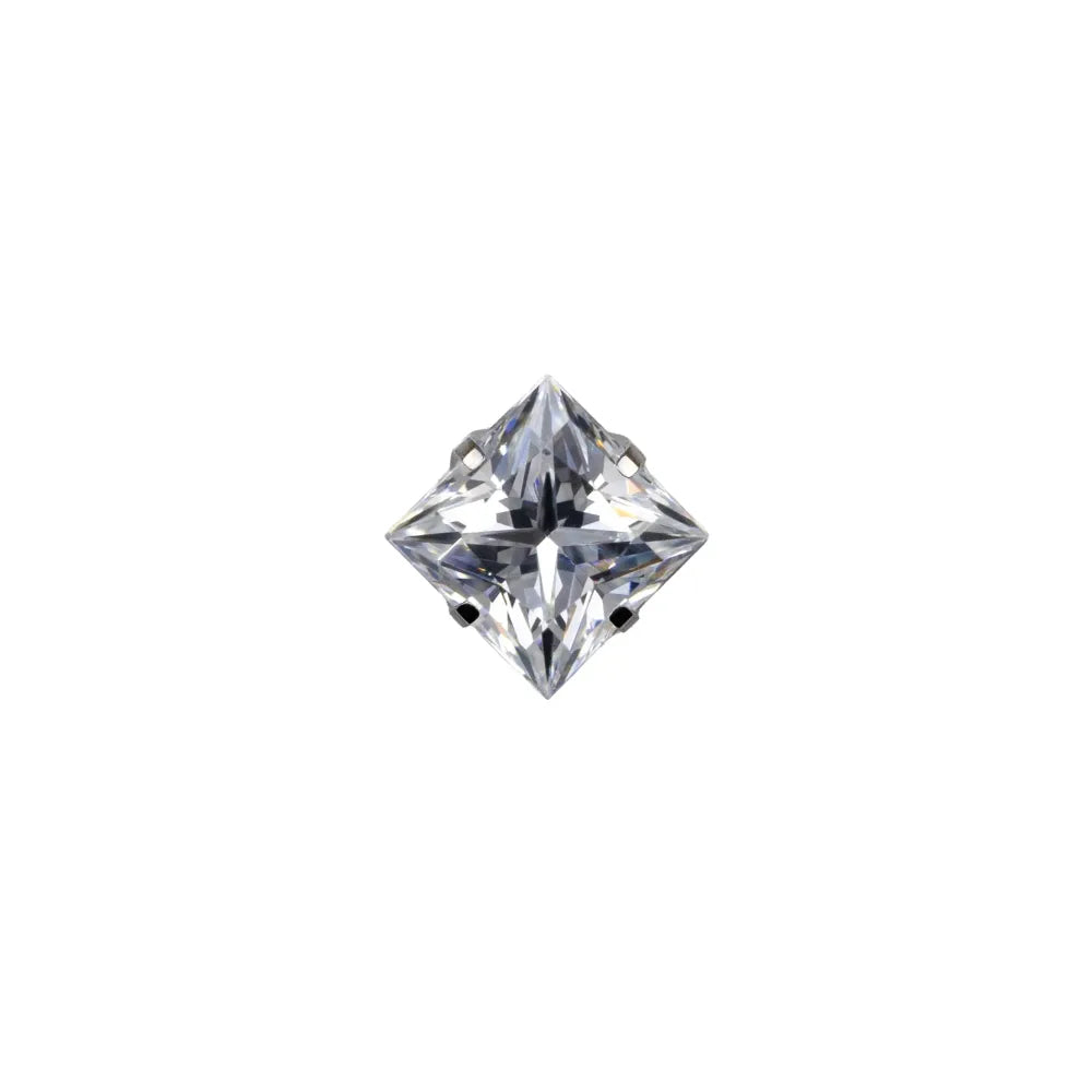 Square Princess Prong Set Gem