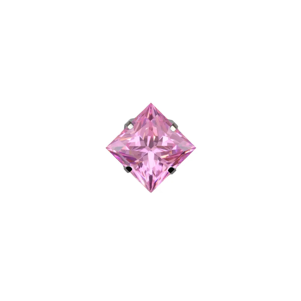 Square Princess Prong Set Gem