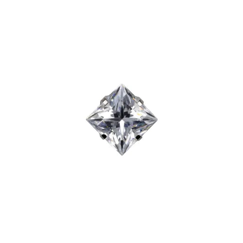 Square Princess Prong Set Gem