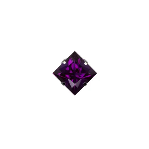 Square Princess Prong Set Gem