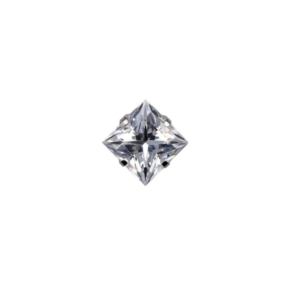 Square Princess Prong Set Gem