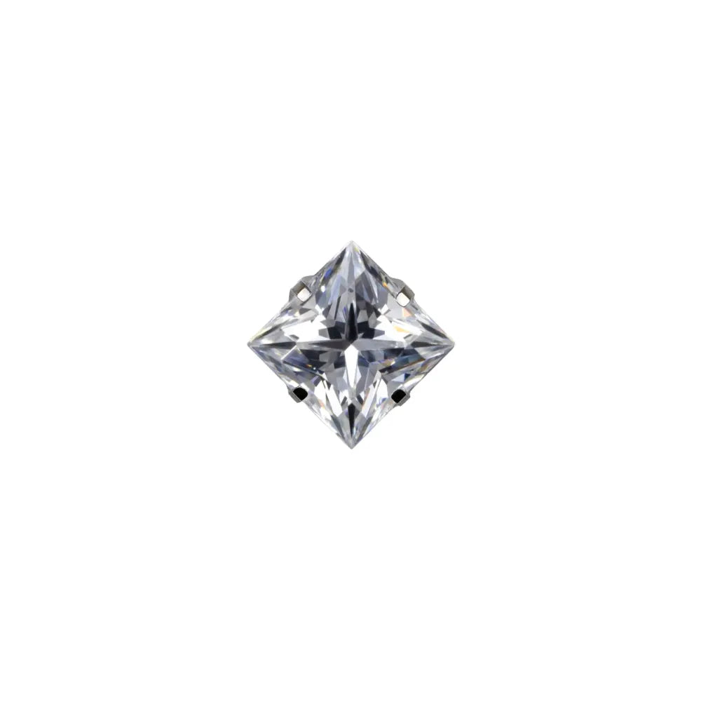 Square Princess Prong Set Gem