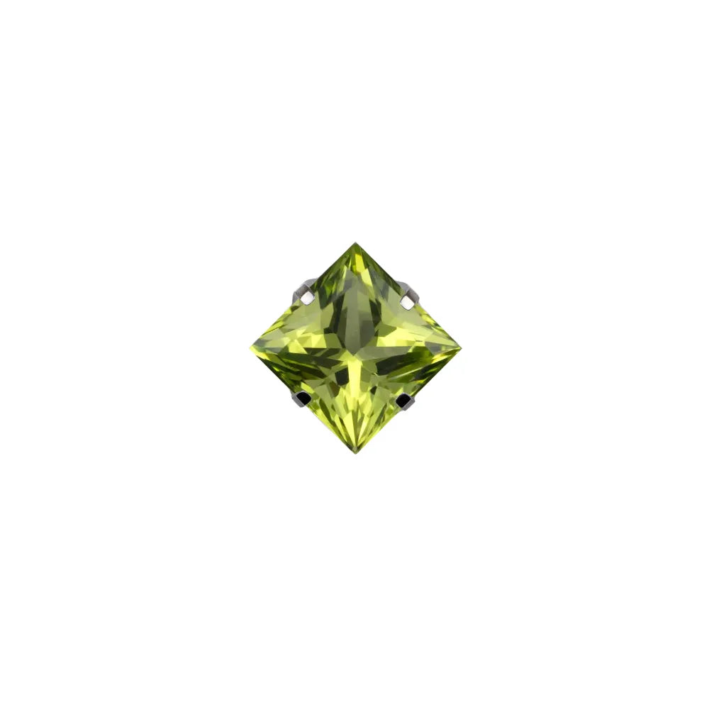 Square Princess Prong Set Gem