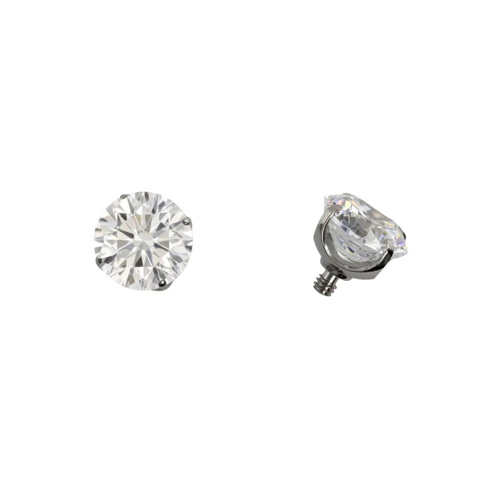 Threaded Prong Set Gem