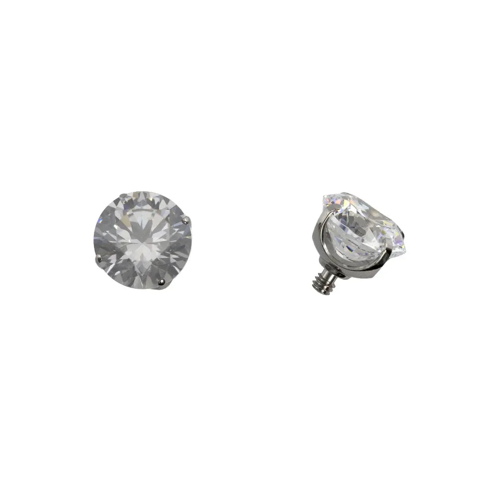 Threaded Prong Set Gem