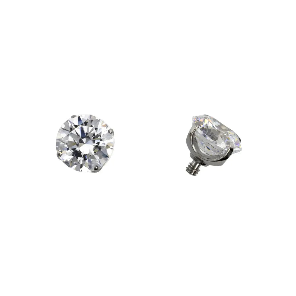 Threaded Prong Set Gem