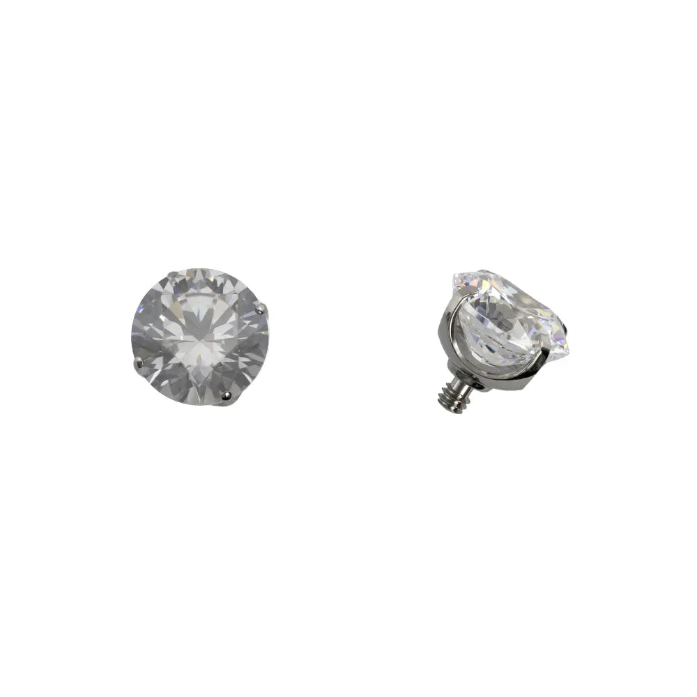 Threaded Prong Set Gem