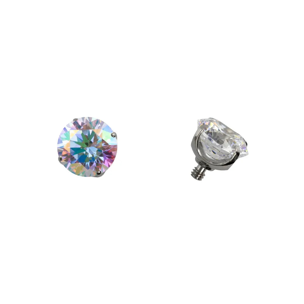 Threaded Prong Set Gem