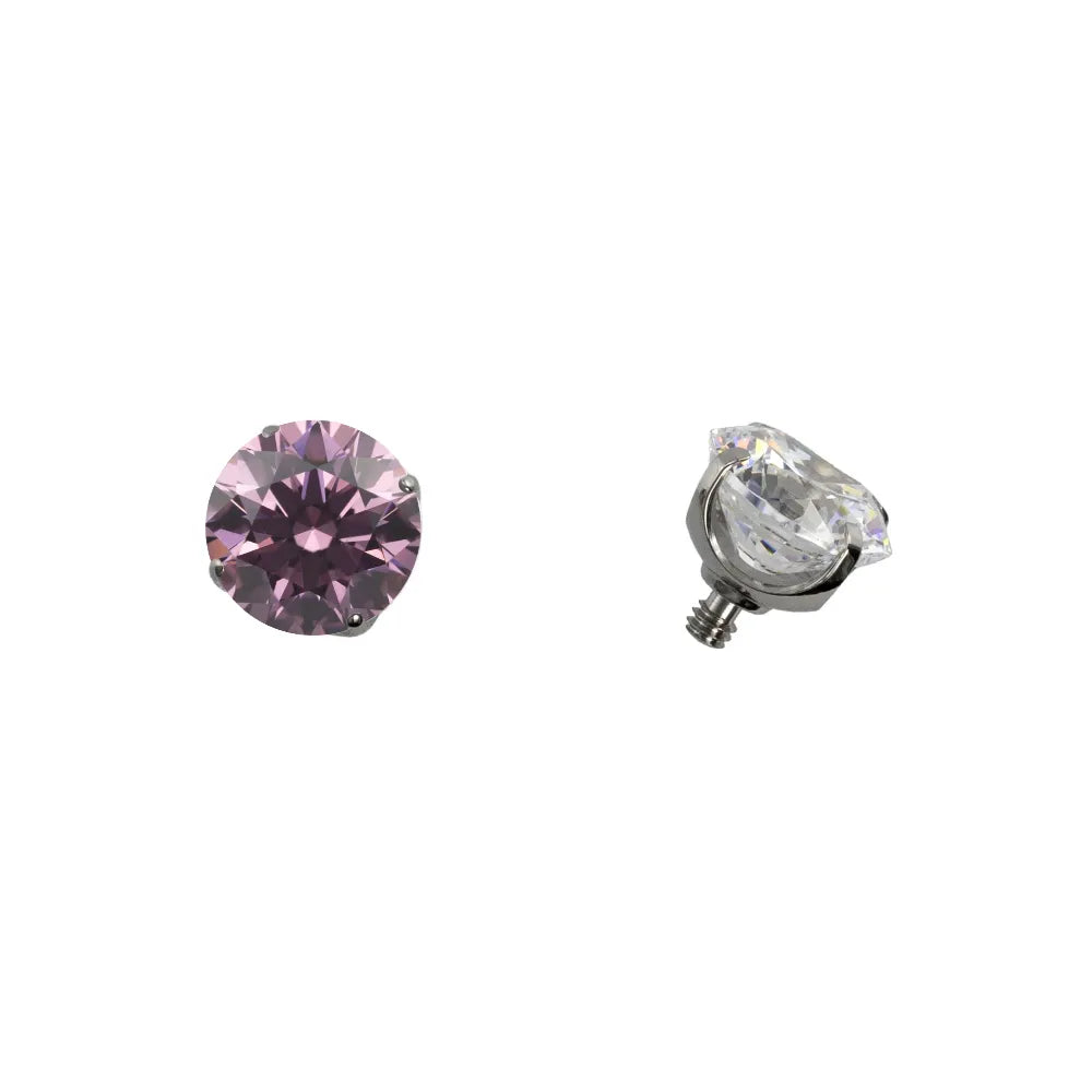 Threaded Prong Set Gem