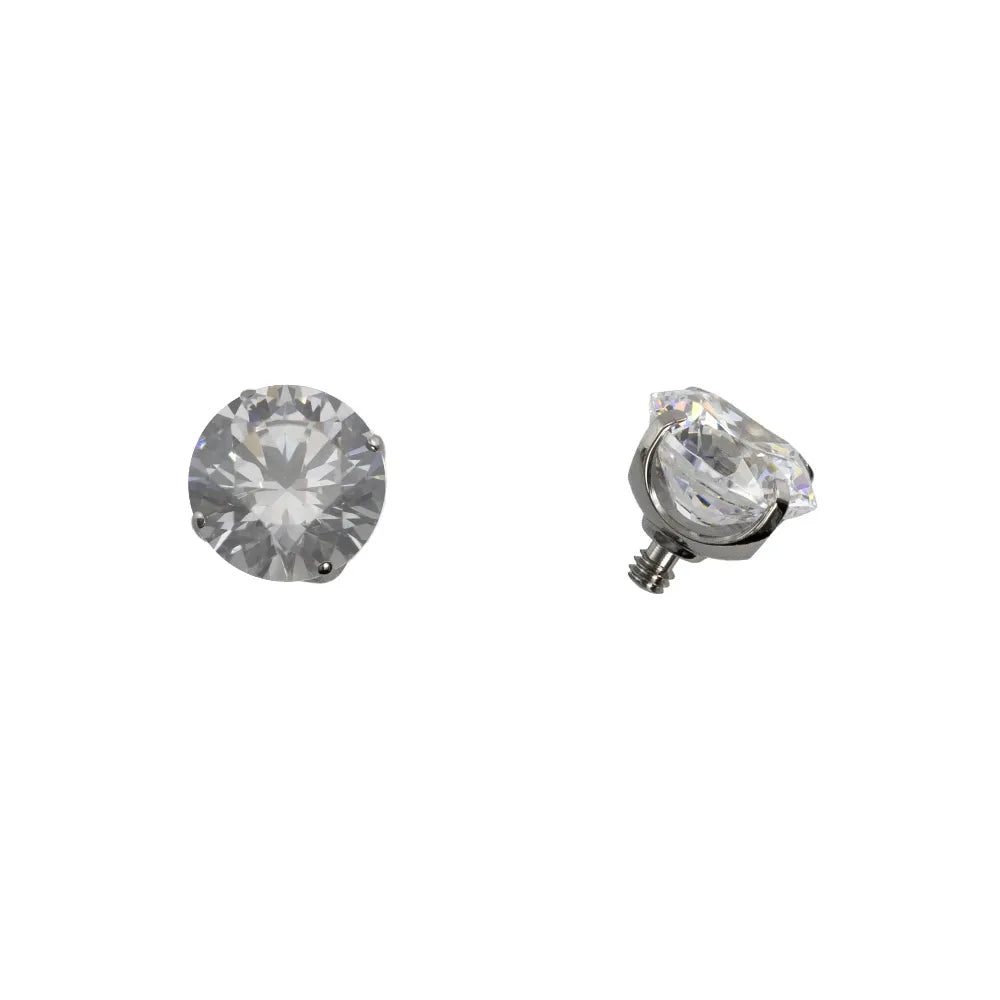 Threaded Prong Set Gem