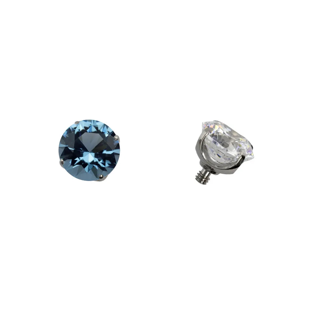 Threaded Prong Set Gem