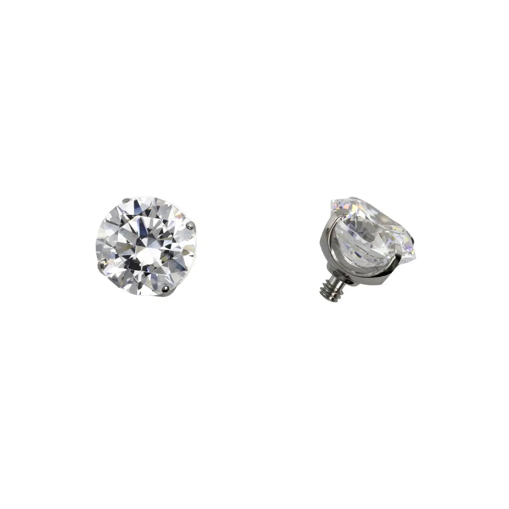 Threaded Prong Set Gem