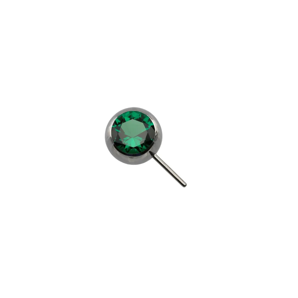 Forward Facing Gem Bead