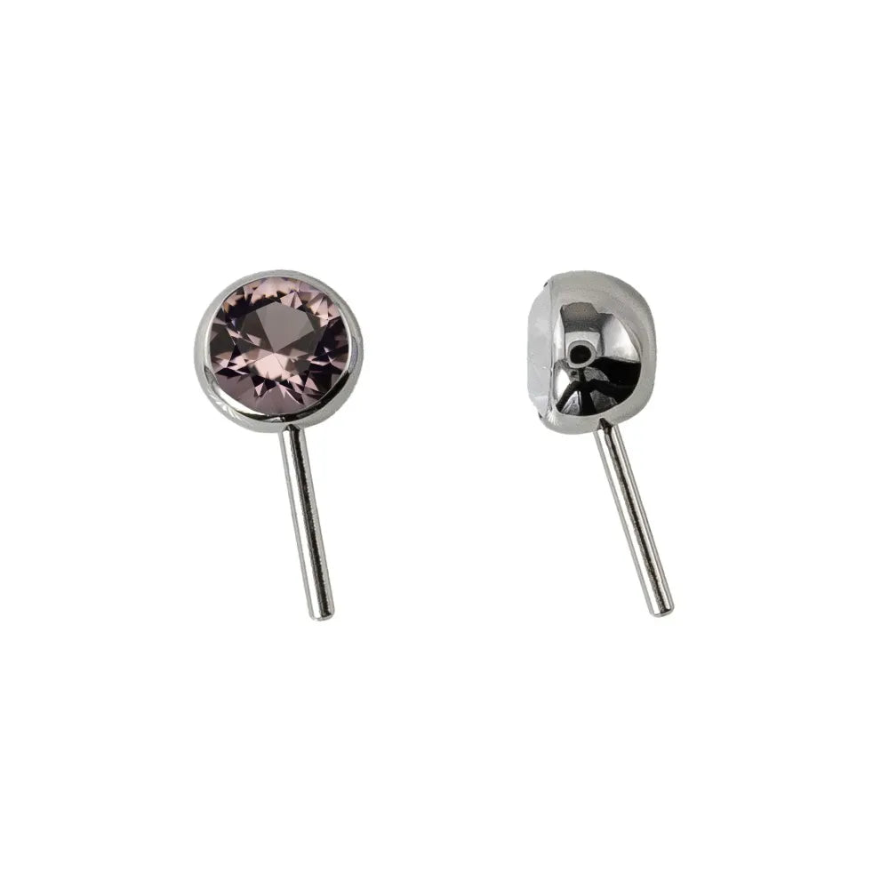 Forward Facing Angled Gem Bead