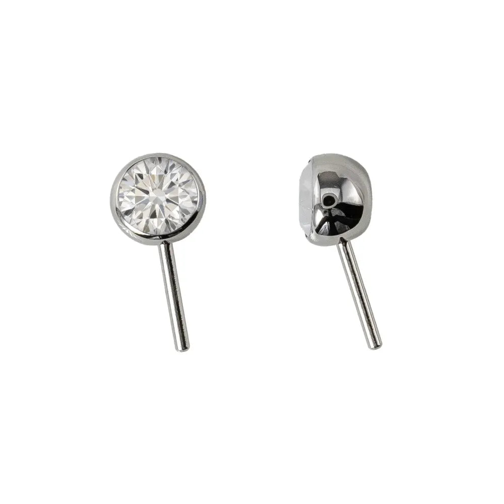 Forward Facing Angled Gem Bead