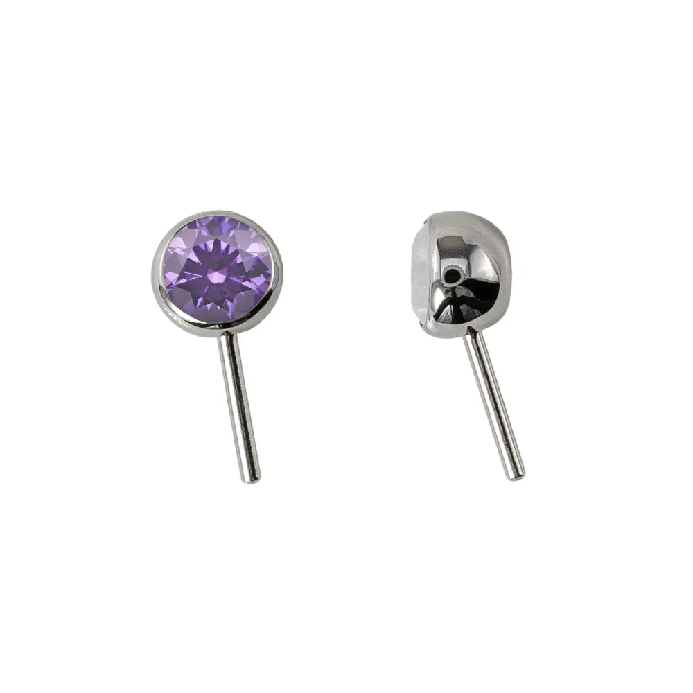 Forward Facing Angled Gem Bead