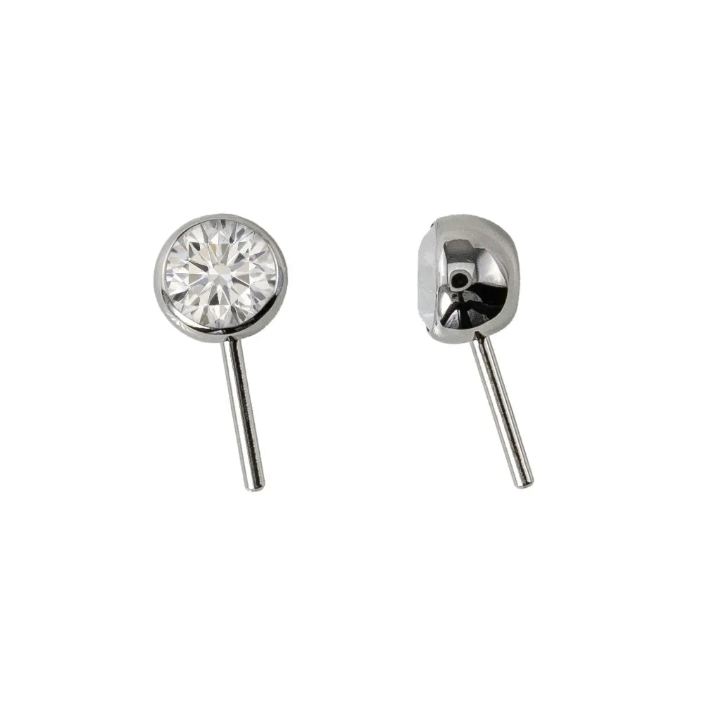 Forward Facing Angled Gem Bead