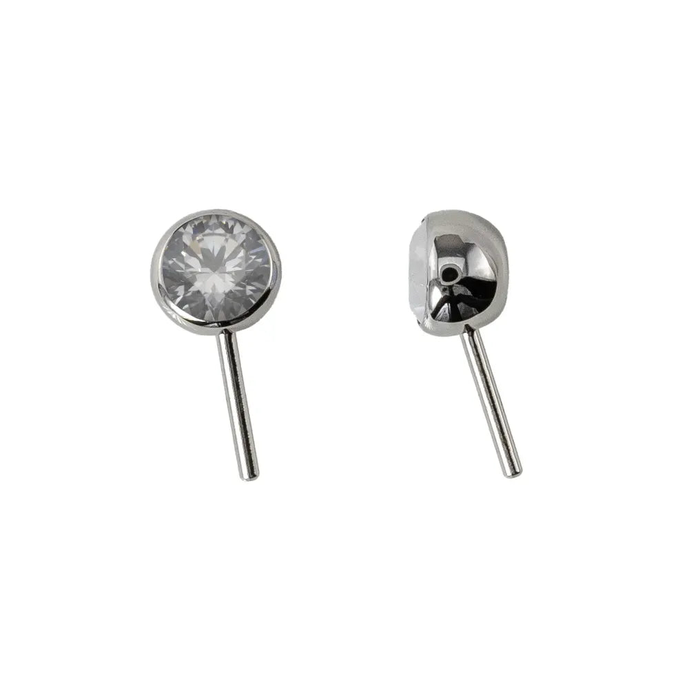 Forward Facing Angled Gem Bead