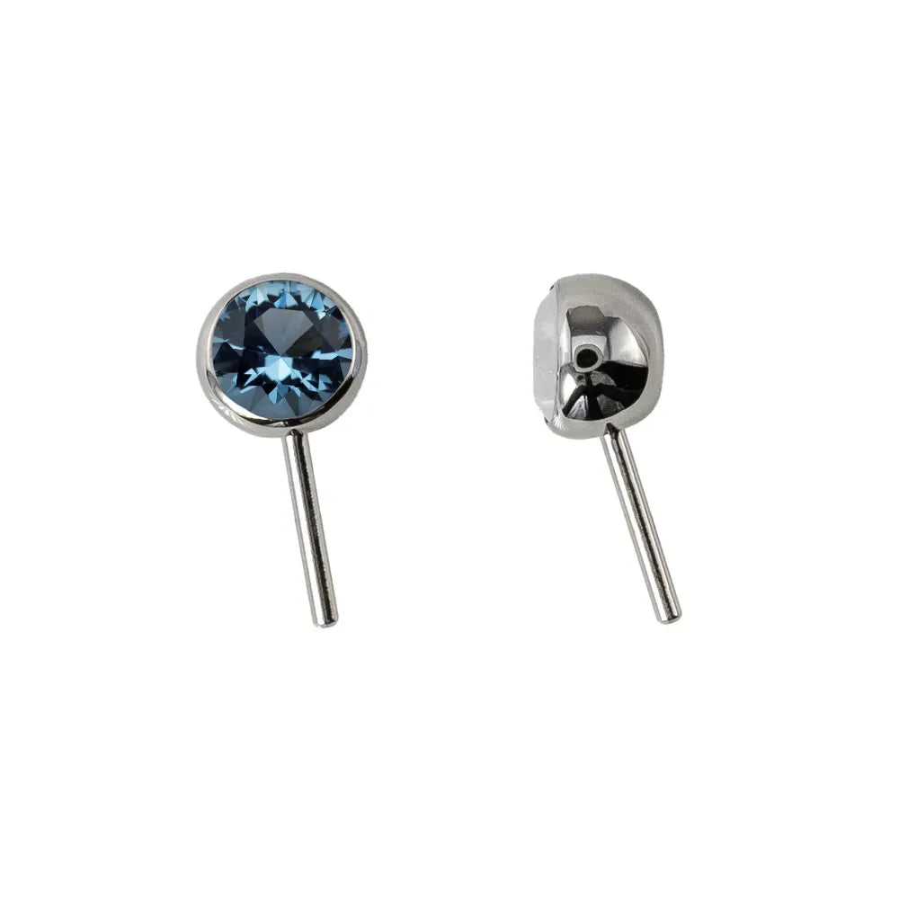 Forward Facing Angled Gem Bead