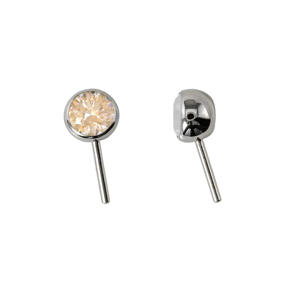 Forward Facing Angled Gem Bead