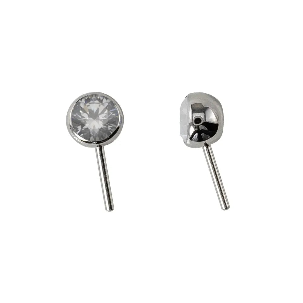 Forward Facing Angled Gem Bead