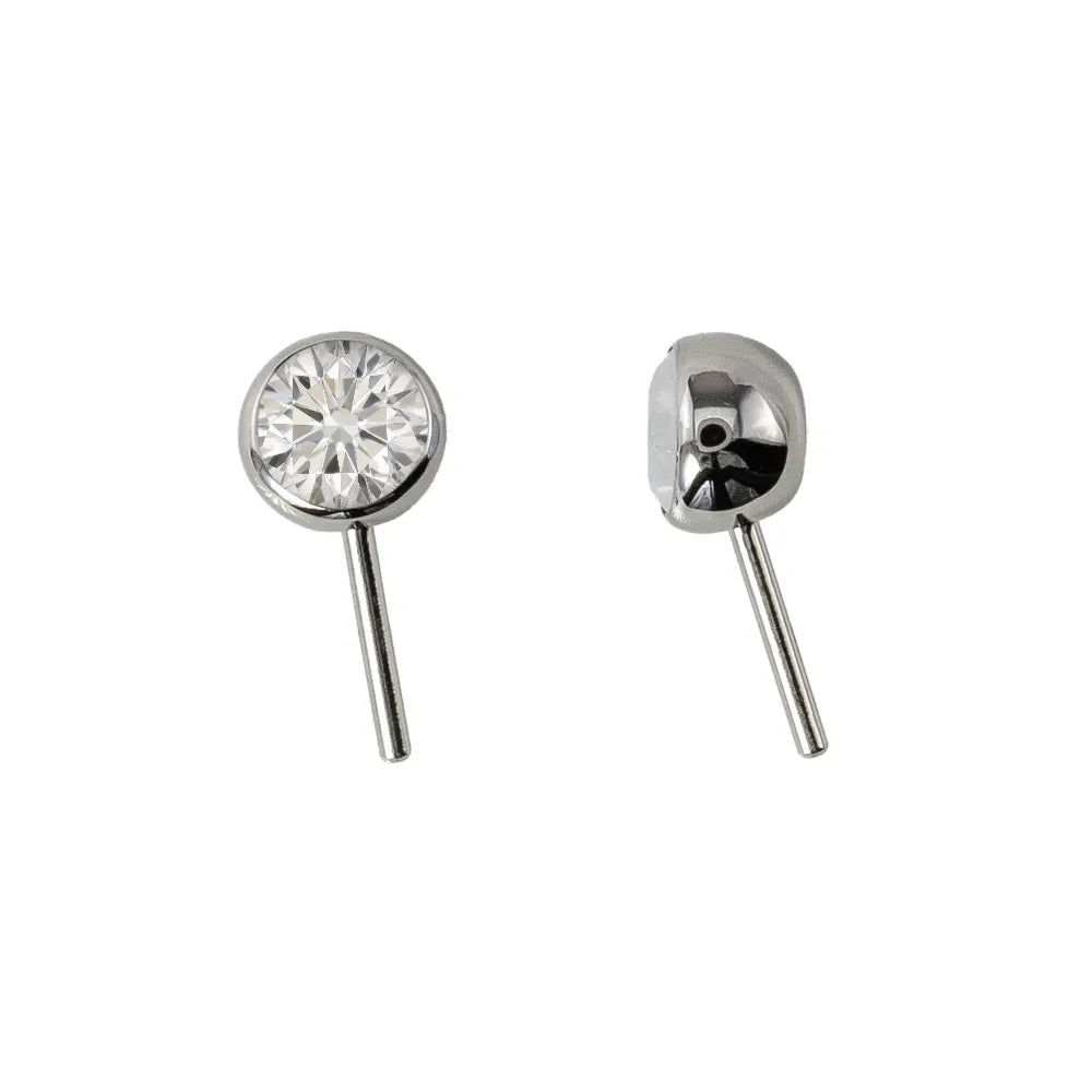 Forward Facing Angled Gem Bead