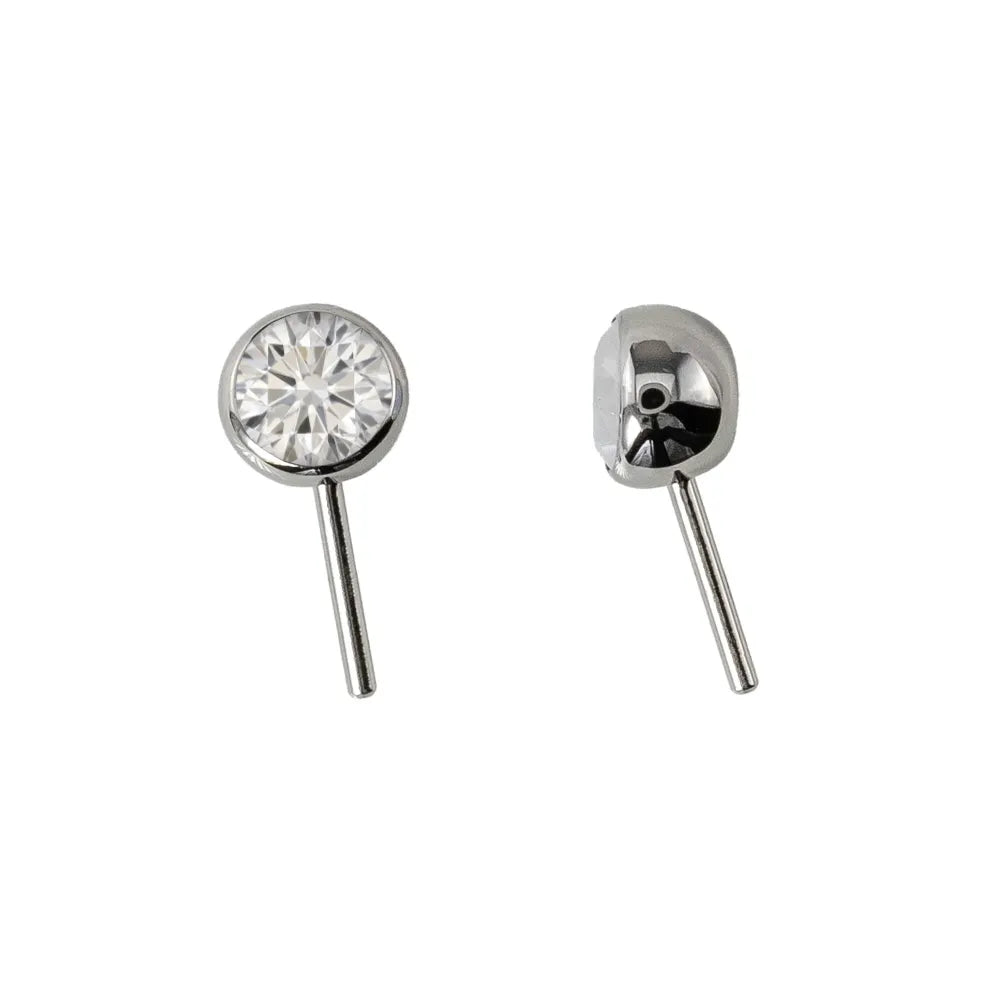 Forward Facing Angled Gem Bead