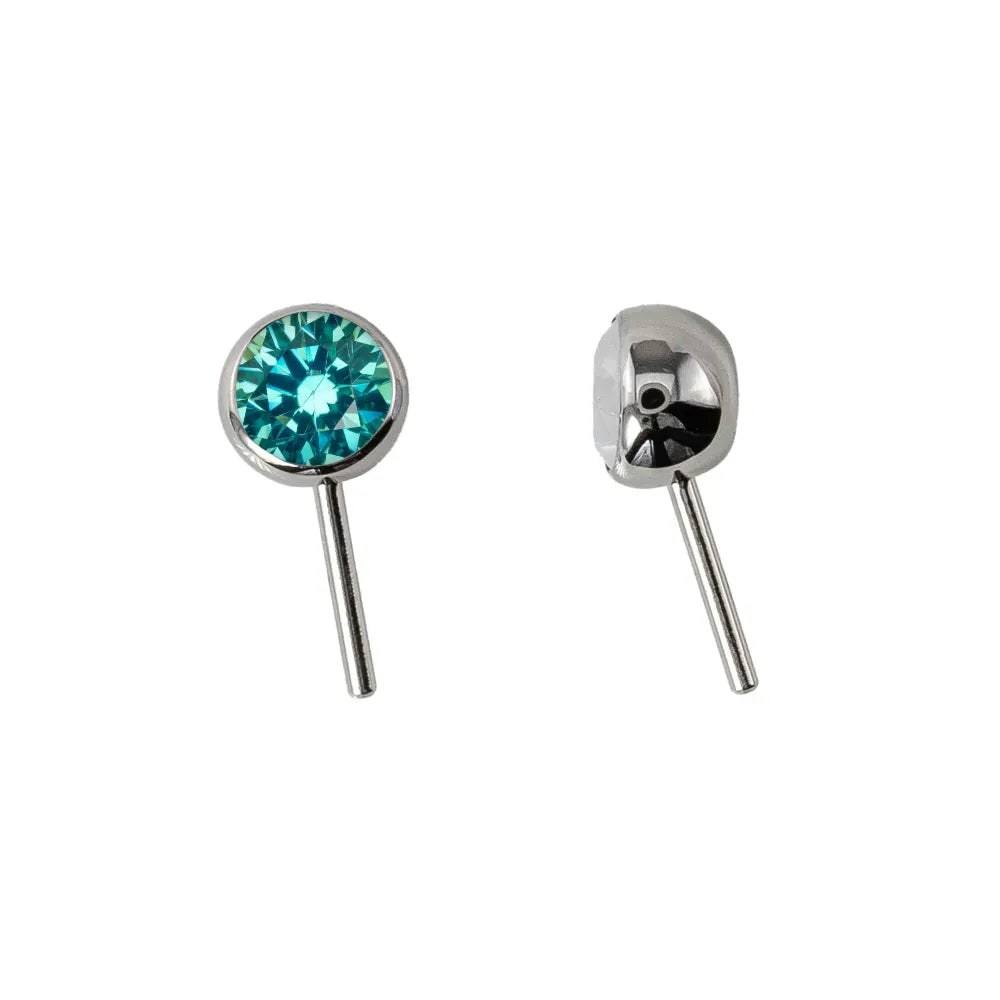 Forward Facing Angled Gem Bead