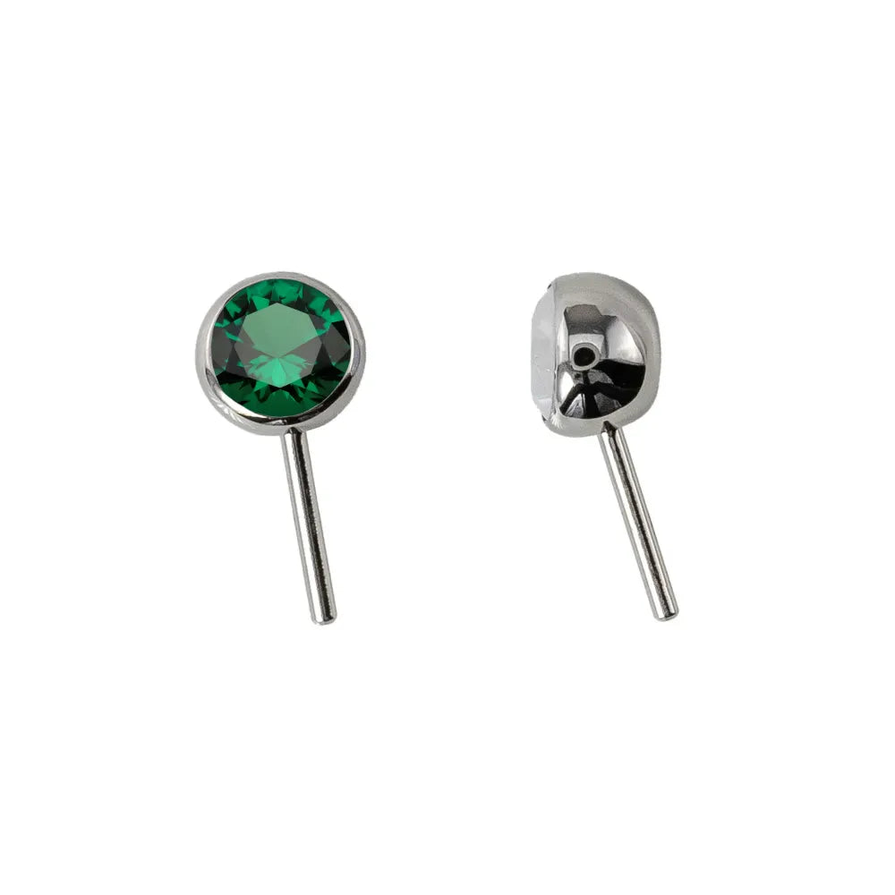 Forward Facing Angled Gem Bead