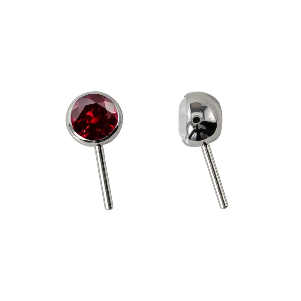 Forward Facing Angled Gem Bead